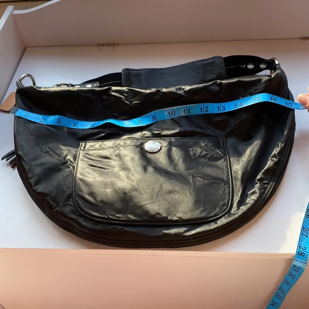 COACH Nylon Shoulder Bag Leather shoulder Washable Wipeable Black No L04J-1892 - Picture 13 of 16